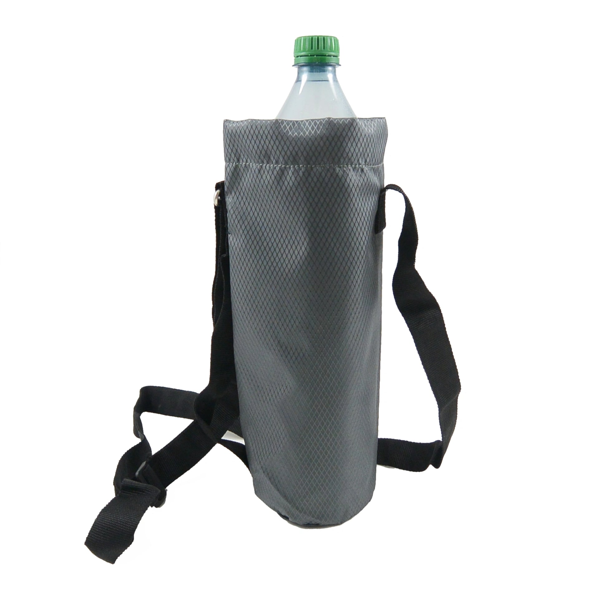 Wasserabweisende Tasche, Flaschenhalter aus Nylon in Grau