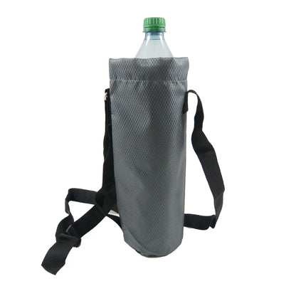 Wasserabweisende Tasche, Flaschenhalter aus Nylon in Grau