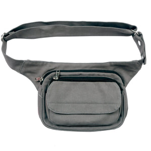 Multifunktionale Gassi-Tasche S-XXXL Canvas Grau - Frankfurt 7701 Nijens Shop