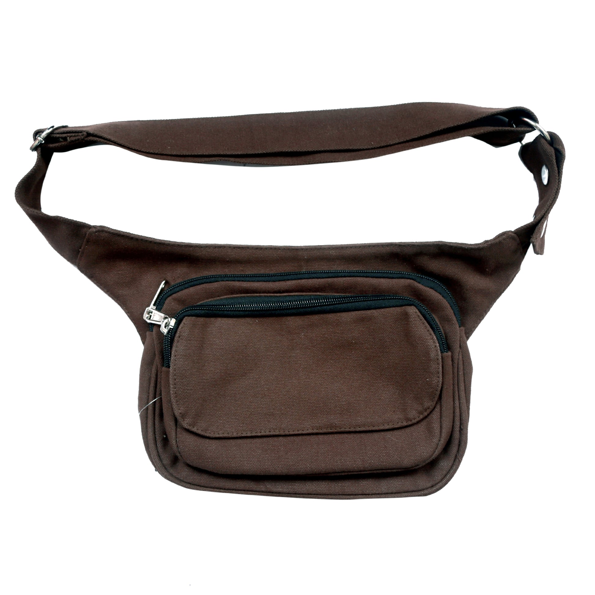 Multifunktionale Gassi-Tasche S-XXXL für Hunde Wanderung (Stoff Canvas Braun) - Nijens