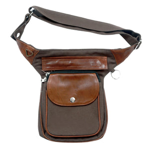 Nijens Gassi-Tasche Leder Vintage Brandy für Hundesport Bauchtasche Hannover