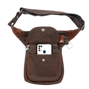 Nijens Gassi-Tasche Leder Vintage Brandy für Hundesport Bauchtasche Hannover 2