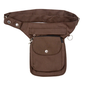 Nijens Wasserdichte Gassi-Tasche für Hunde, S-XXXL Futtertasche (Braun)