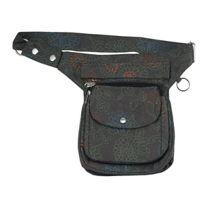 Nijens Gassi-Tasche mit Blumenmuster Motiv Grün Bauchtasche für Hunde Hannover