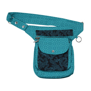 Nijens Gassi-Tasche S-XXXL aus Stoff Paisley in Blau