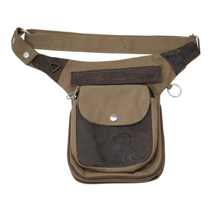 Gassi-Tasche Leder Crazy Horse mit Prägung Sweet Dog Nijens Bag