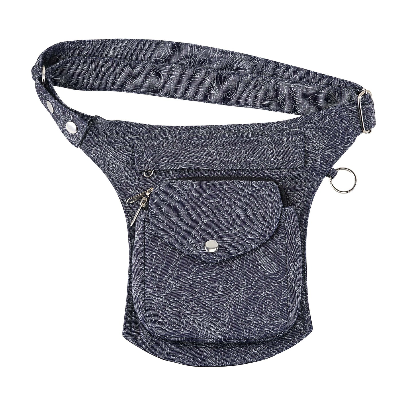 Nijens Gassi-Tasche Hundetasche Bauchtasche mit Paisley Motive