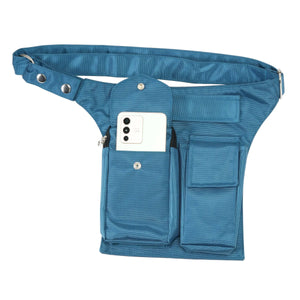 Leckerli-Tube Tasche Wasserabweisende Einfarbige Petrol Nylon Nijens