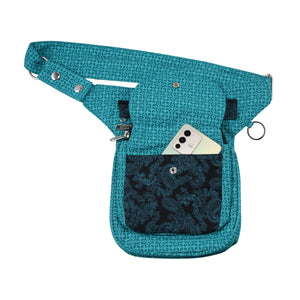 Nijens Gassi-Tasche S-XXXL aus Stoff Paisley in Blau 2