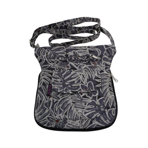 Schultertasche Stoff Dunkelgrau Nijens Tasche