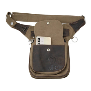 Gassi-Tasche Leder Crazy Horse mit Prägung Sweet Dog Nijens Bag 2