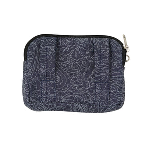 Kleine Beuteltasche (Stoff Jeans Blau-Grau Paisley)