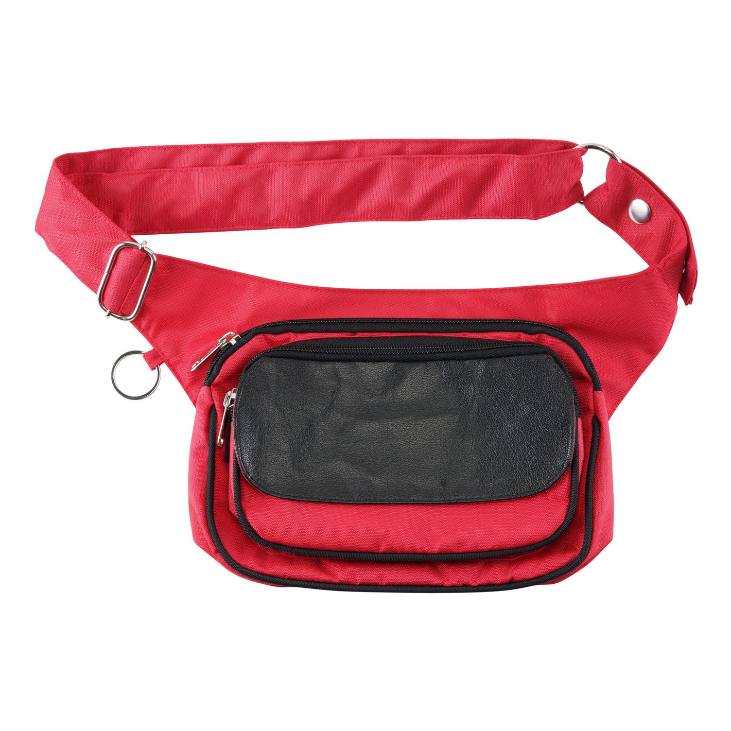 Nijens Wasserabweisende Gassi-Tasche für Hunde Wanderung (Nylon Rot)