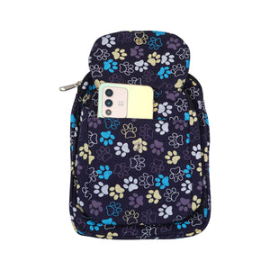 Gürteltasche aus Stoff Blau-Gelb, Handy-Tasche Nijens Shop