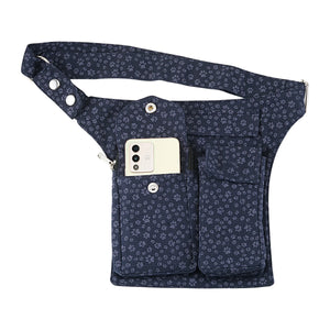 Leckerli-Tube Tasche (Stoff Pfoten Nachtblau) für Hunde Nijens Shop