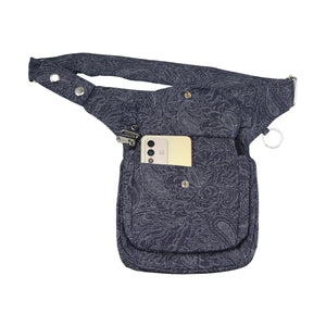 Gassi-Tasche für Hundebesitzer Bauchtasche Stoff Paisley Nijens