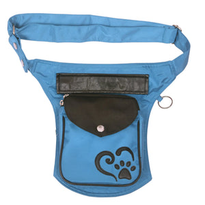 Nijens Wasserdichte Gassi-Tasche S-XXXL, Hundeleckerli-Beutel aus Nylon Himmelblau