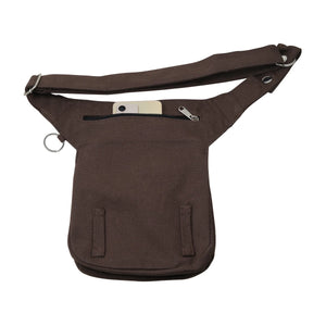 Gassi-Tasche Canvas Schoko-Dunkelbraun Bag Nijens