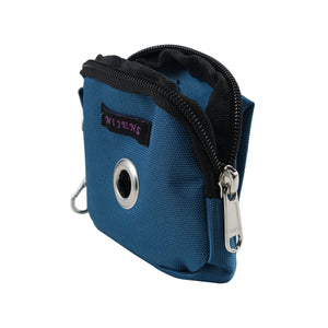 Kleine Beuteltasche mit Gürtelschlaufen, Öse, Nylon Wasserdicht Petrol Nijens Shop