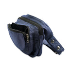 Nijens Multifunktionale Gassi-Tasche S-XXXL für Hunde (Stoff Jeans Dunkelblau) 3