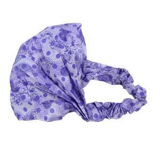 Nijens Stoff Haarband Stirnband Bandana-Maske Paisley Violett-38
