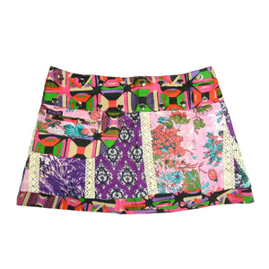 Nijens Mini Rock Wenderock Baumwolle Lila-Rosa