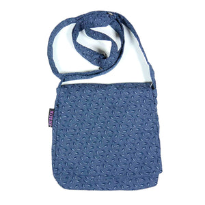 Kleine Tasche Stoff in Blau Umhängetasche Nijens