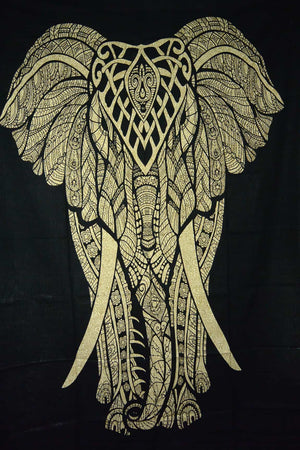Stoff Laken Indisches Mandala Hippie Bettlaken Bettwäsche Elefant
