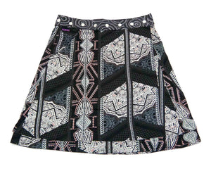 Sommerrock NijensRocksana Midi 16 - Graue Verzierung - Nijens Shop