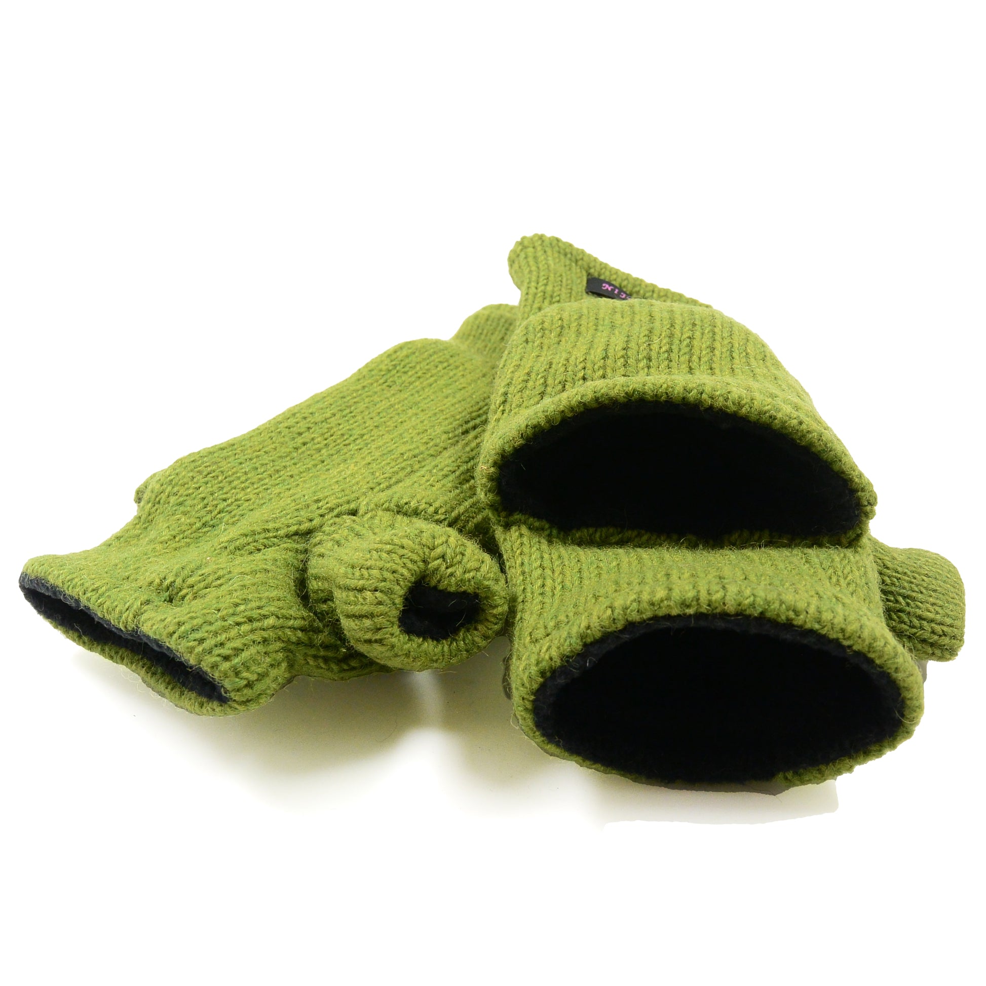 Nijens Fausthandschuhe aus 100 Wolle Grün