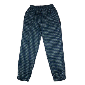 Nijens Damen Hose aus Viskose Dunkelgrün