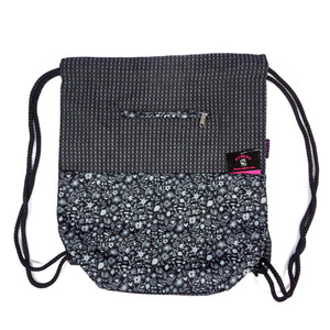 Nijens Ganga Rucksack Blumenmuster in Schwarz