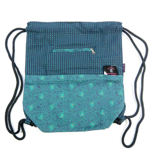 Nijens Ganga Rucksack Canvas Pfauenaugen Tannengrün