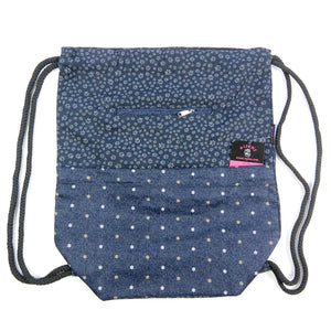 Nijens Ganga Rucksack Hundepfotenprint Indigo