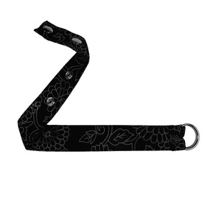 Nijens Gürtel-Verlängerung XXXL Hüfttaschen Black Flowers