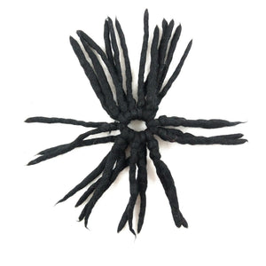 Nijens Fransen Windmühlen-Haargummi aus Wolle Schwarz