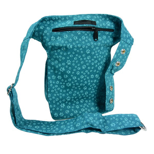 Nijens Gassi-Tasche Hundetasche S-XXL Hannover 705 Pfoten Cyan
