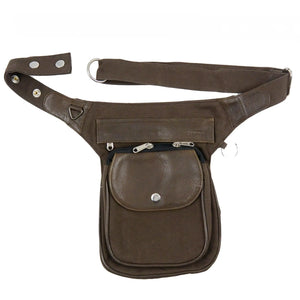 Gassi-Tasche Leder S-XXXL Nijens Vintage Dunkelbraun