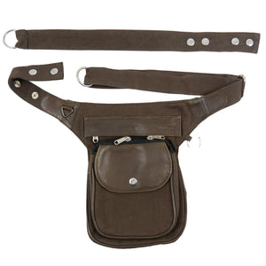 Gassi-Tasche Leder XXXL Nijens Vintage Dunkelbraun