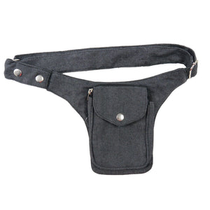 Nijens Bauchtasche S-XXXL Stoff Jeans Charcoal Gassi-Tasche