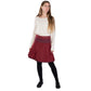 Wrap skirt Tweed-Cotton Winter Skirt Dark Red Nijens Berlin Photo
