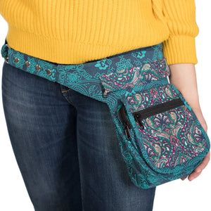 Nijens Bauchtasche Stoff Canvas Teal