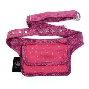 Ankernprint Bauchtasche Magenta