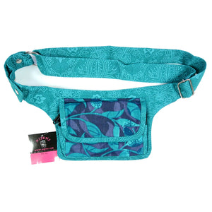 Bauchtasche Nijens Hüfttasche Canvas Türkis