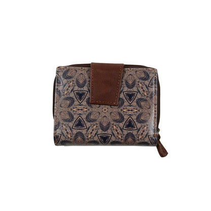 Nijens leather wallet G-03 with mandala motif Wallet GA-3