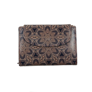 Geldbörse Ledergeldbörse mit Mandala-Motiv Nijens Shop