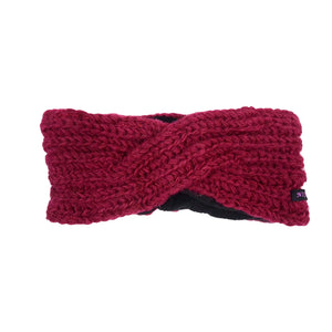 Nijens Stirnband Schurwolle NJ-Matar Weinrot