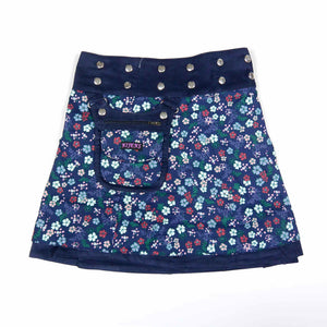 Kinderrock NijensMiniMalk Cord-116 Blumenmuster - NIJENS