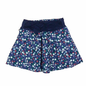 Nijens Rock für Mädchen blau Blumenmuster