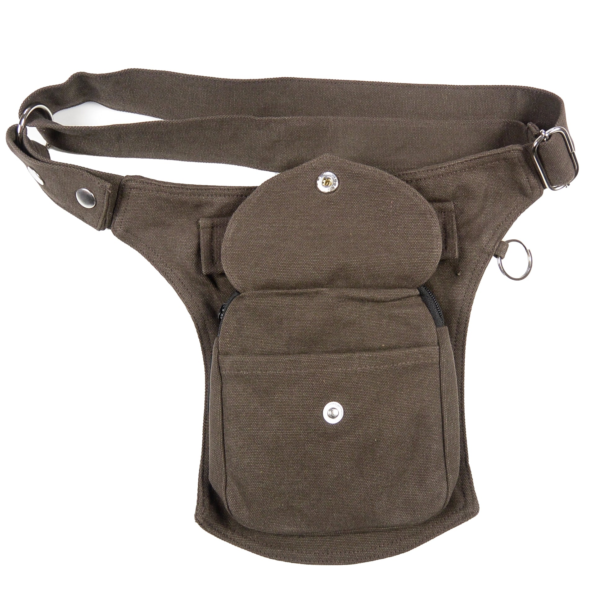 Gassi-Tasche S-XXXL für Hundebesitzer Man&Unisex Canvas Braun 2